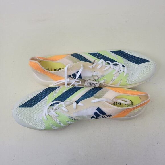 Adidas Adizero Takumi Sen 8 Running Shoes White Teal Orange GX8148 Men\'s Size 13